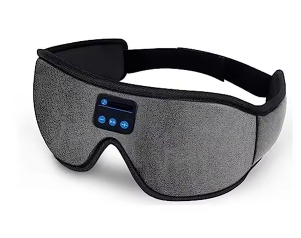 Masque de Sommeil Bluetooth Auréa — Occultant Total + Écouteurs Intégrés pour S'endormir Sereinement