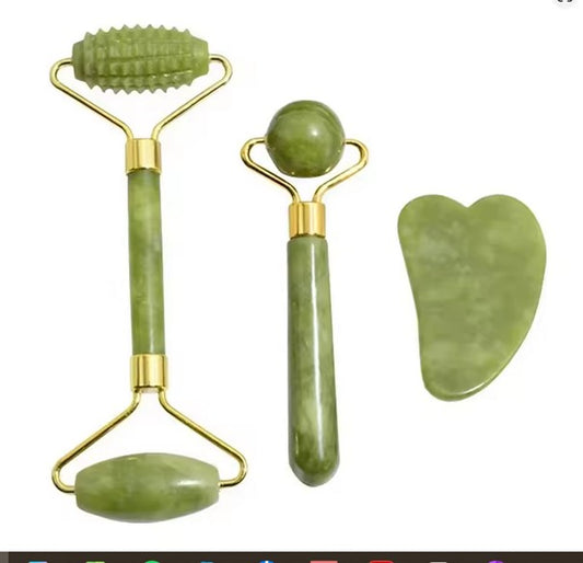 Rouleau de Massage Jade & Gua Sha Auréa