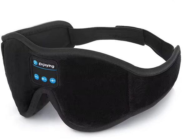 Masque de Sommeil Bluetooth Auréa — Occultant Total + Écouteurs Intégrés pour S'endormir Sereinement