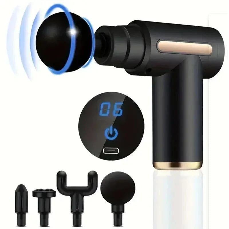 Pistolet de Massage Musculaire — Percussion Profonde, Dos, Nuque & Jambes