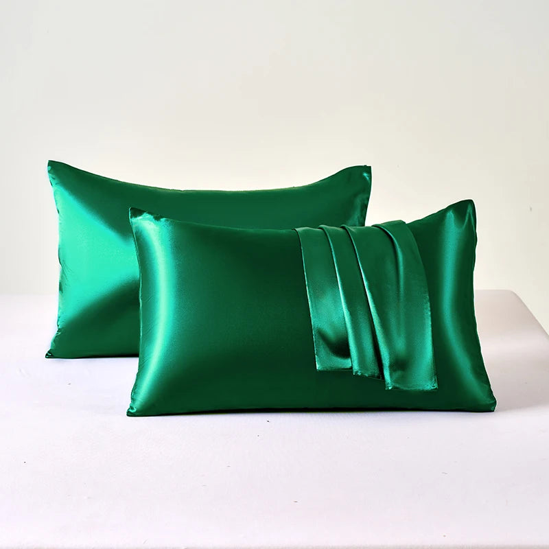 Taie d'Oreiller en Satin Auréa • Lot de 2