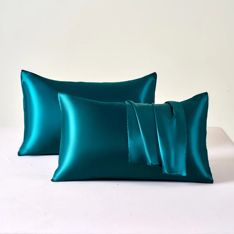 Taie d'Oreiller en Satin Auréa • Lot de 2