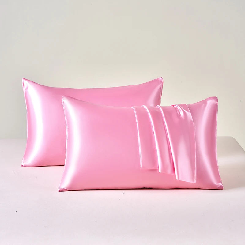 Taie d'Oreiller en Satin Auréa • Lot de 2