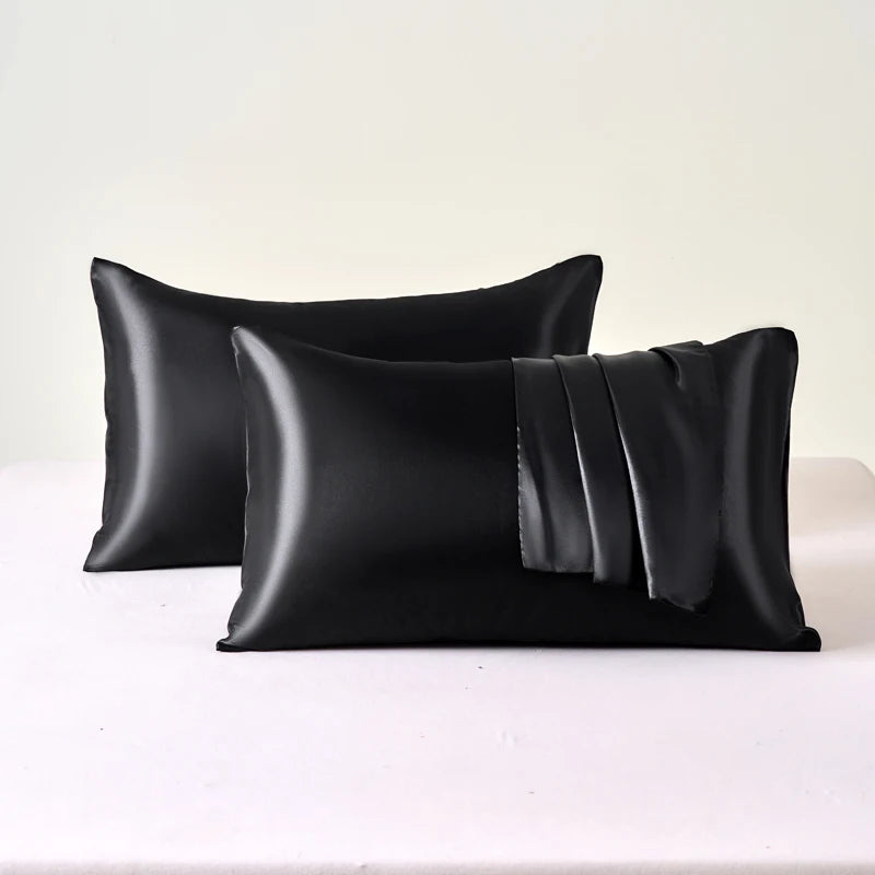 Taie d'Oreiller en Satin Auréa • Lot de 2