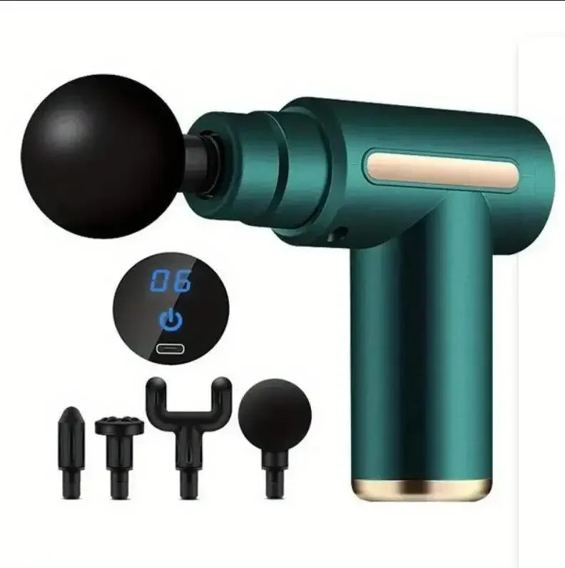 Pistolet de Massage Musculaire — Percussion Profonde, Dos, Nuque & Jambes