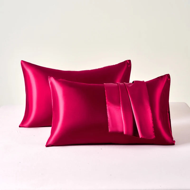 Taie d'Oreiller en Satin Auréa • Lot de 2