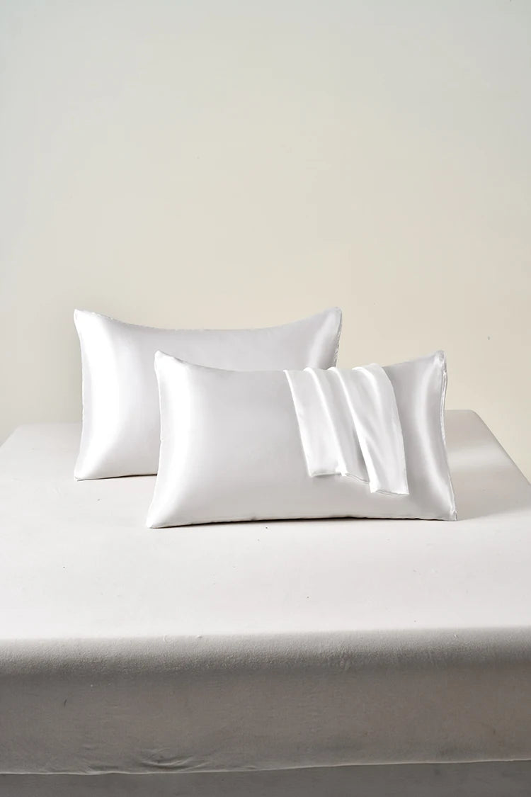 Taie d'Oreiller en Satin Auréa • Lot de 2