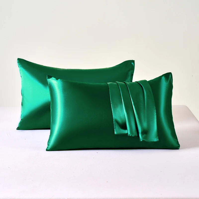 Taie d'Oreiller en Satin Auréa • Lot de 2