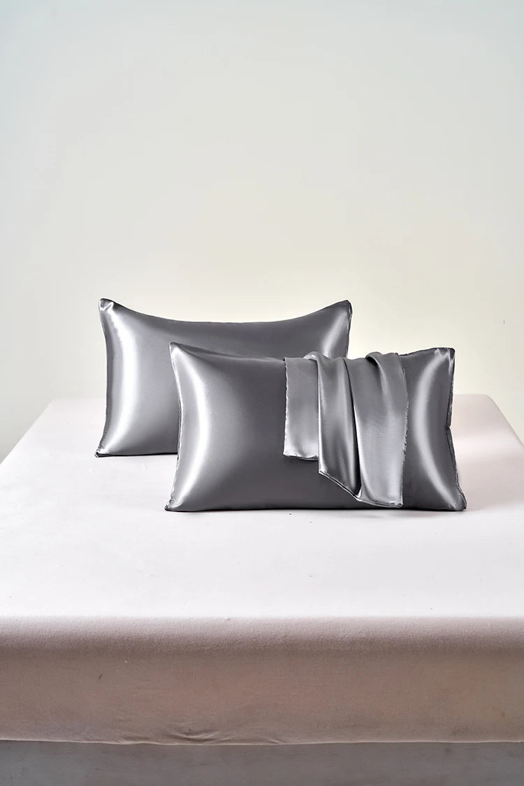 Taie d'Oreiller en Satin Auréa • Lot de 2