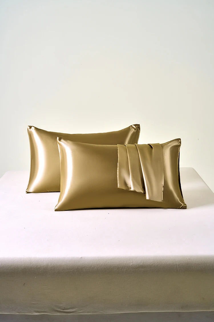 Taie d'Oreiller en Satin Auréa • Lot de 2