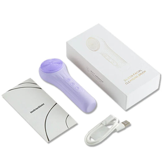 Brosse Nettoyante Sonique Visage — Exfoliation, Pores Nets & Éclat Naturel