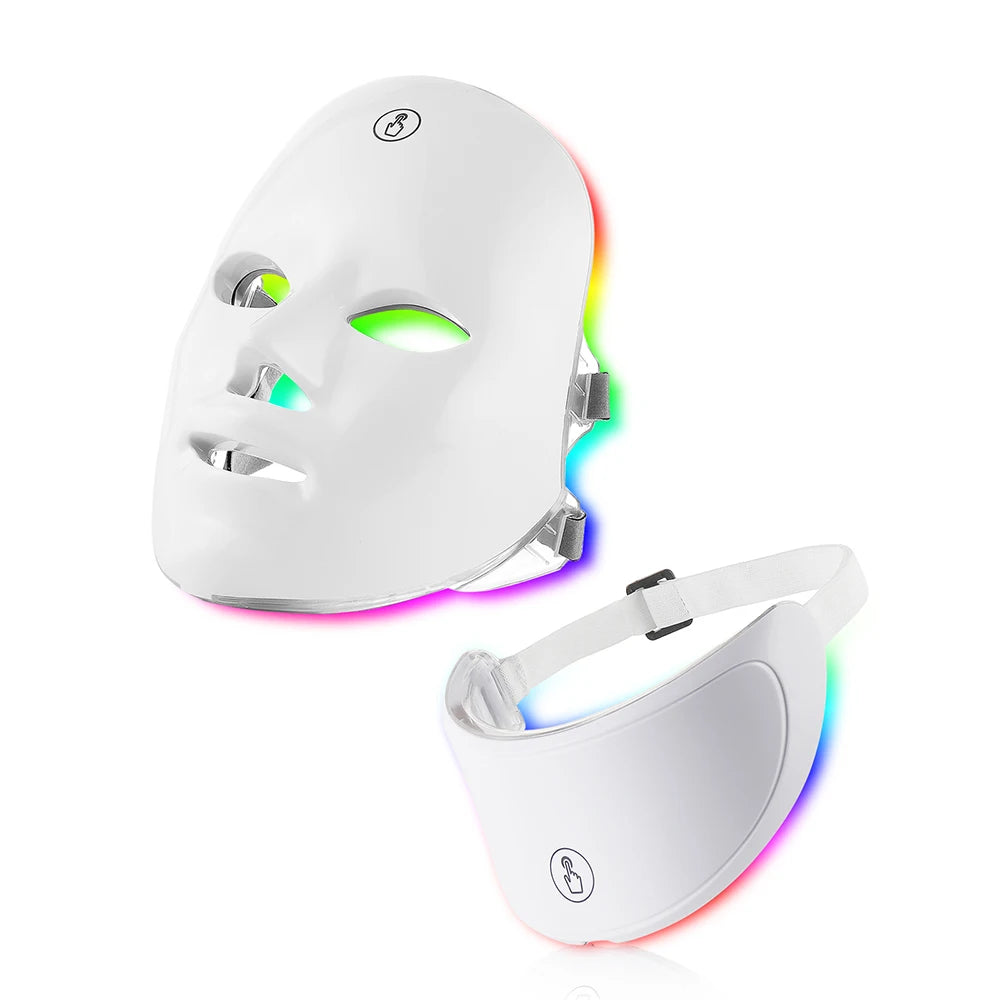 Masque LED Facial Auréa — 7 Couleurs, Anti-rides, Anti-acné & Éclat Lumineux