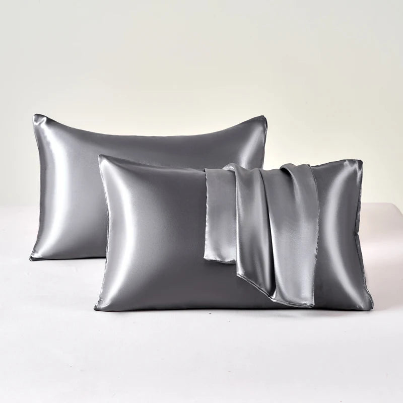 Taie d'Oreiller en Satin Auréa • Lot de 2