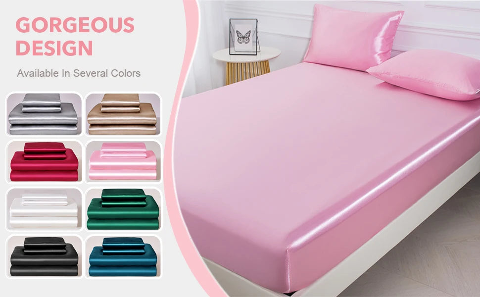 Taie d'Oreiller en Satin Auréa • Lot de 2