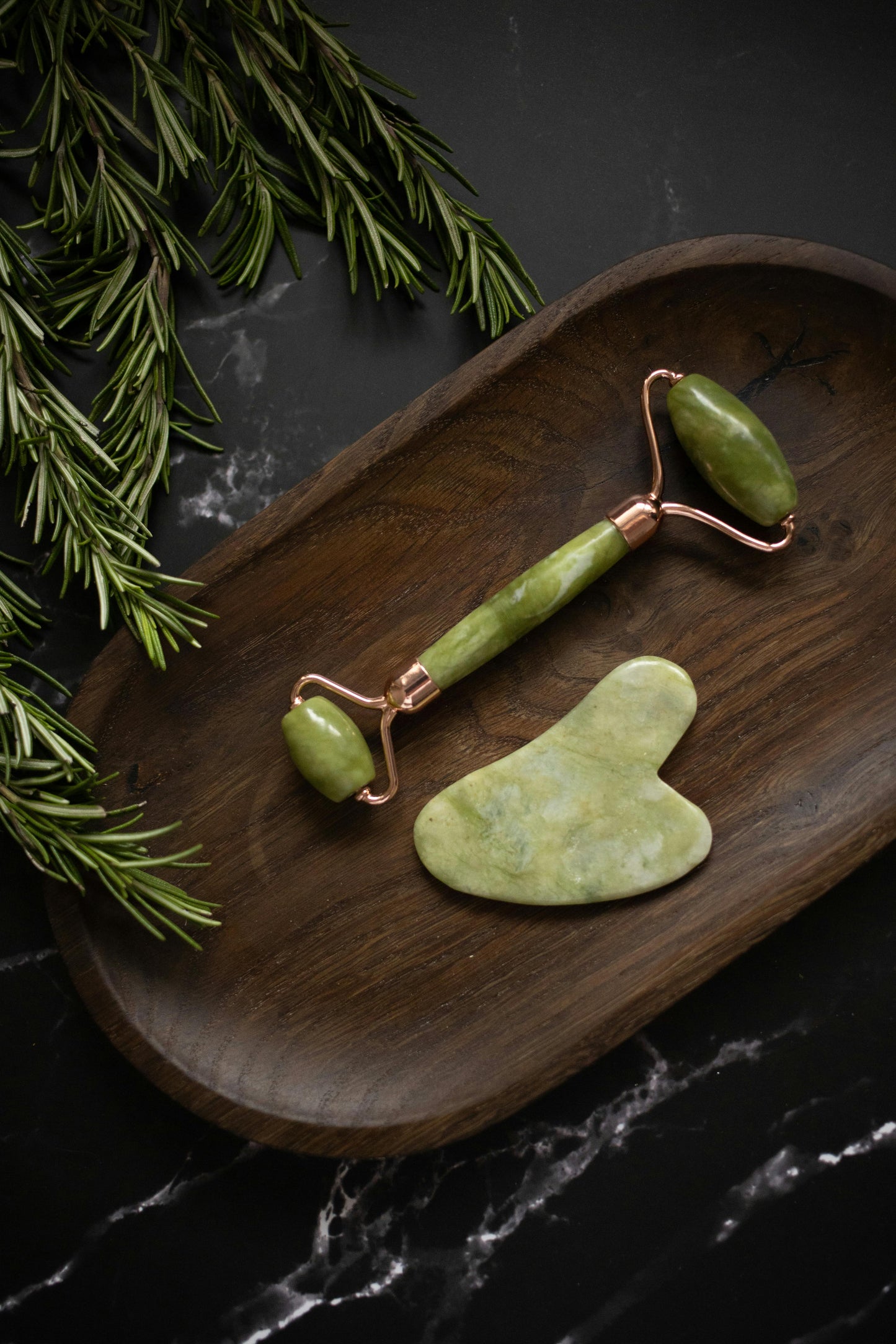 Rouleau de Massage Jade & Gua Sha Auréa